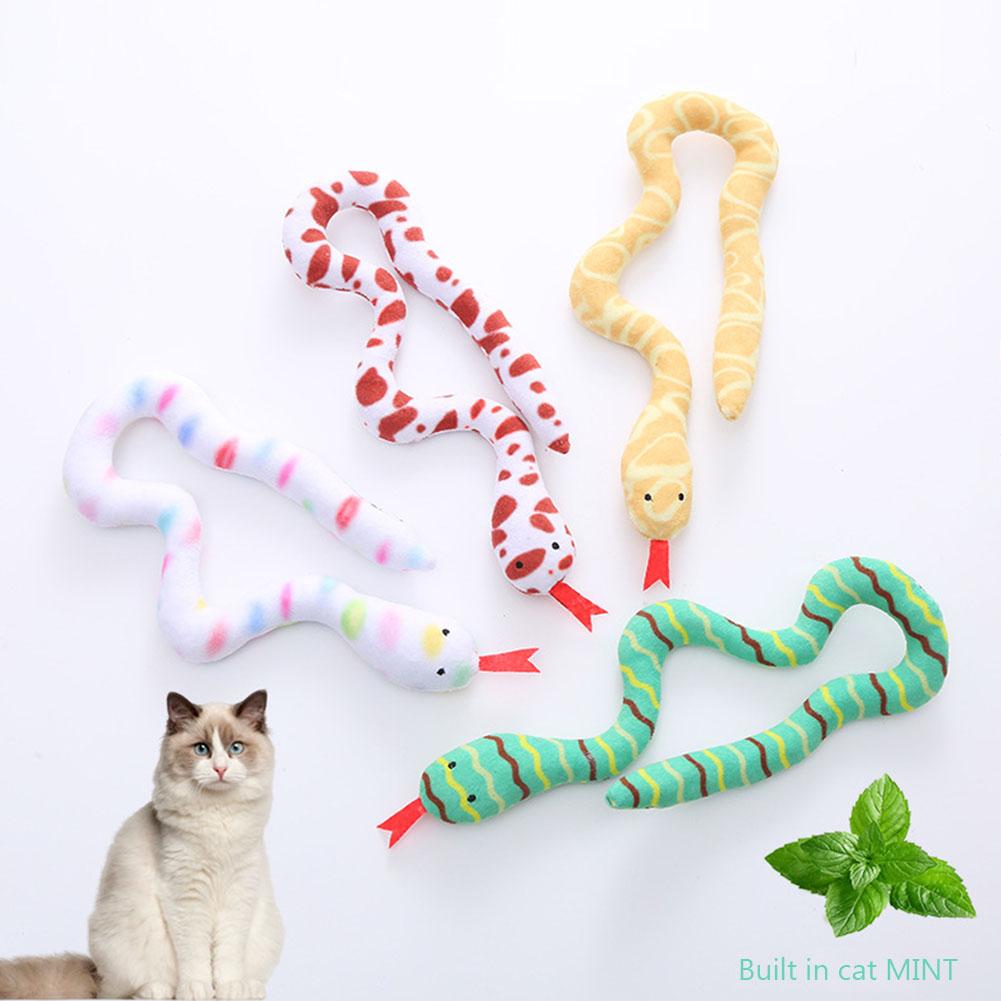 Funny Snake Catnip Interactive Toy Bite-Resistant Molar Toy Playing Pet Supplies