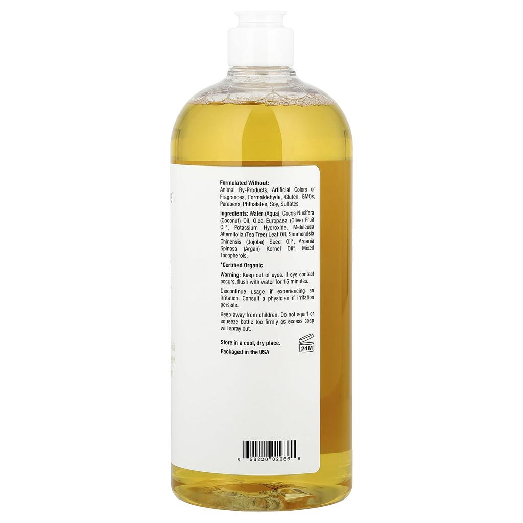 Tea Tree Castile Soap, 1,005 Ml (34 Fl Oz)