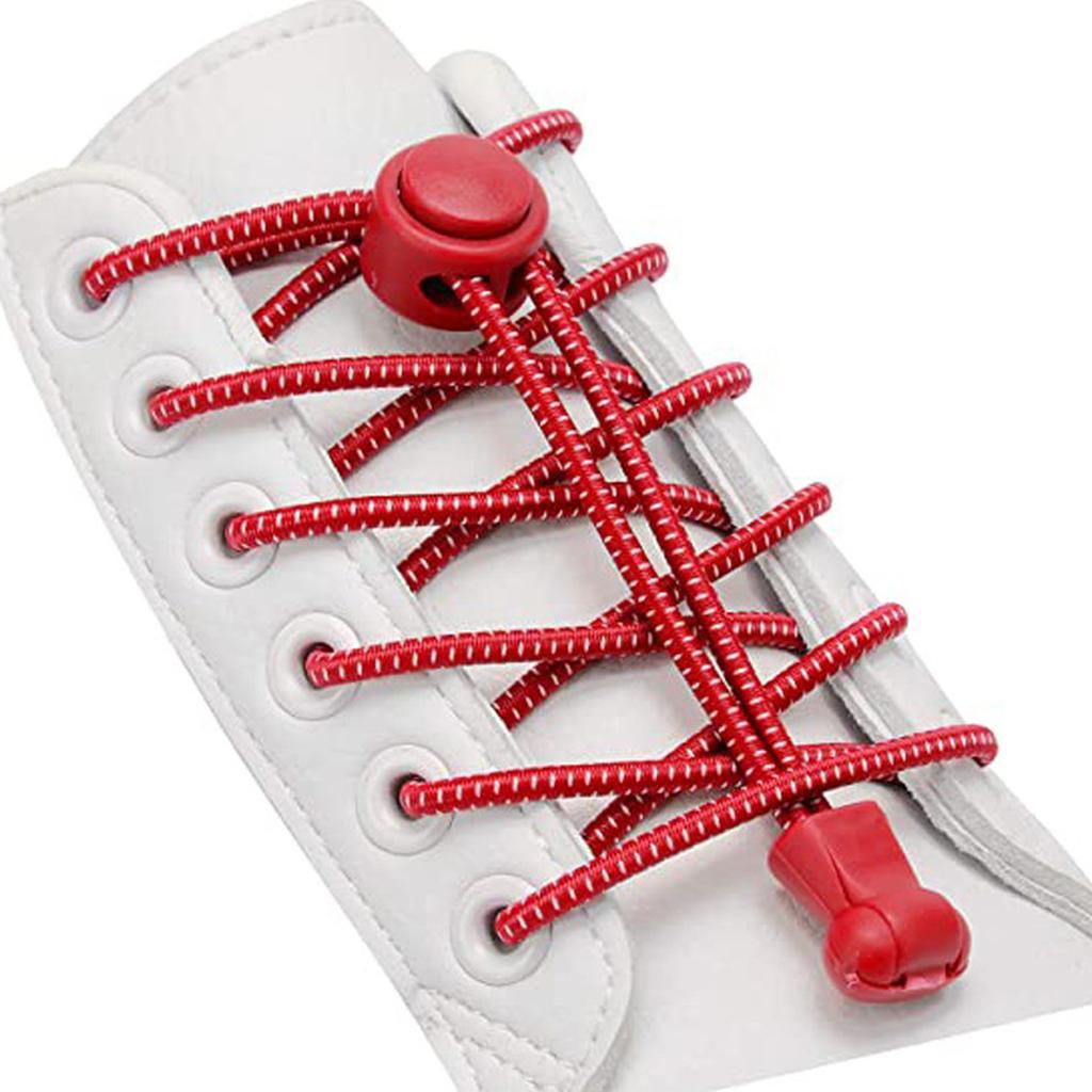 Elastic Shoelaces For Round Shoelaces Without Ties Stretching Lock Kids Adult Lazy Shoes Lace Accessories 1 Pair