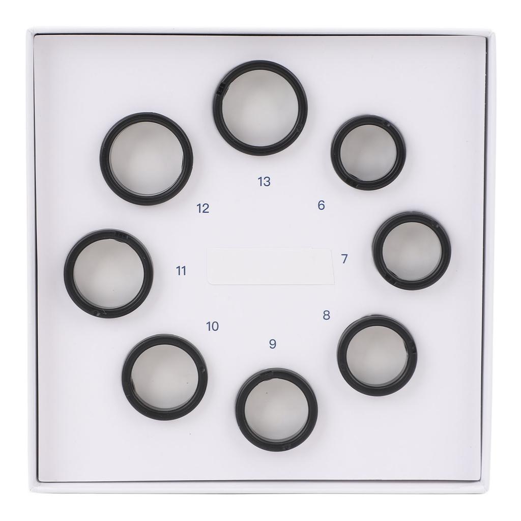 8 шт. Набор для определения размера умного кольца Размеры от 6 до 13 Пластиковая модель оздоровительного кольца для выбора наиболее подходящего размера