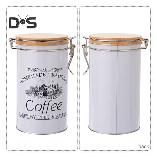 3Pcs Coffee Sugar Canisters Set Large Capacity Easy To Clean Multipurpose Metal Tea Coffee Sugar Jars with Airtight Sealed Bamboo Lid