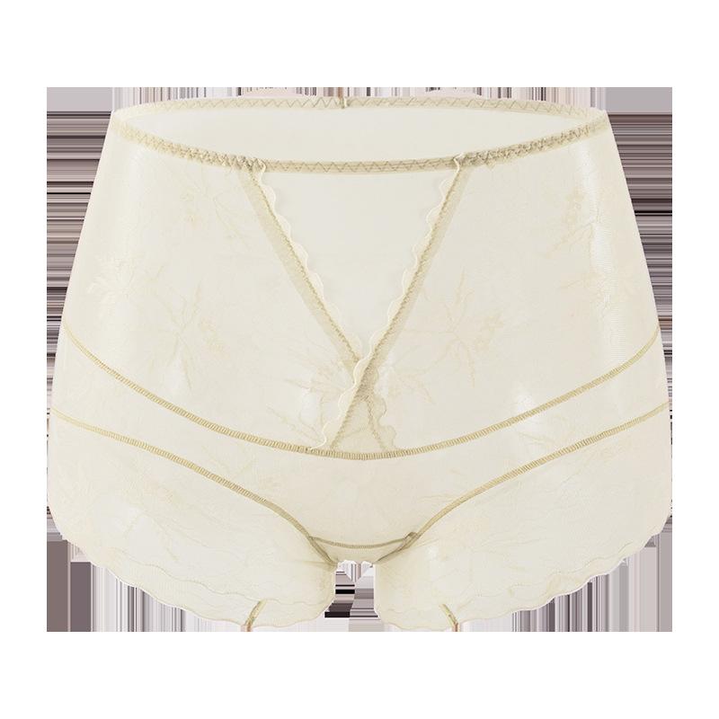 Сексуальное кружевное нижнее белье Pure Desire, трусики с высокой талией, женские легкие трусы из тутового шелка, антибактериальные тонкие женские трусы с промежностью