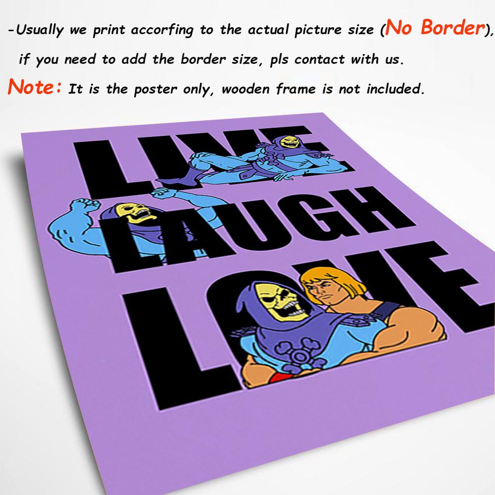 Картина на холсте, принты, забавный скелетон, настенное искусство, Live Laugh Love, He-man, постеры, украшение для дома, скандинавская модульная картина для гостиной