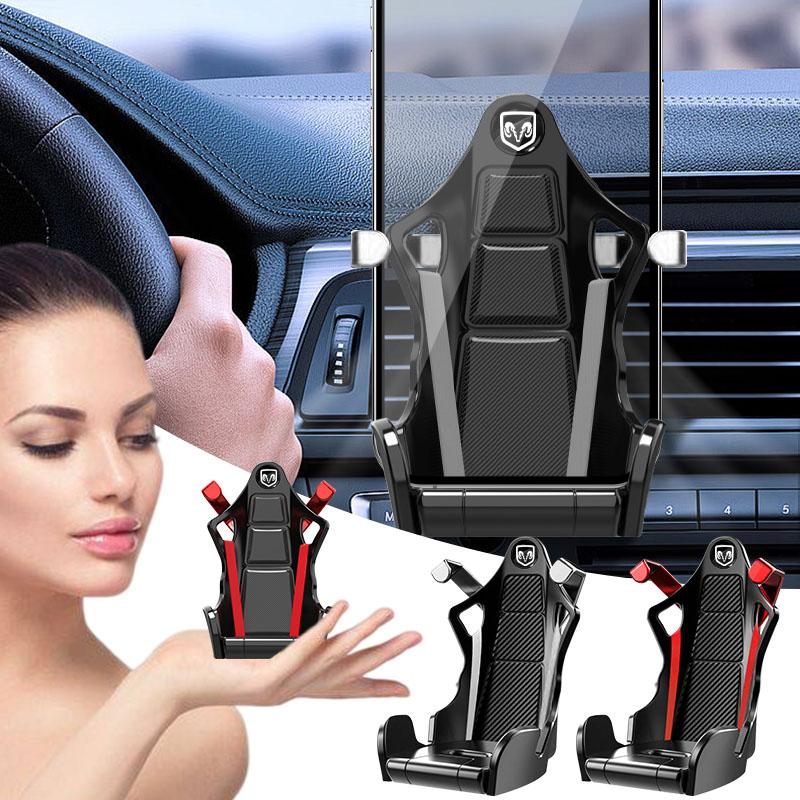 Car Air Vent Phone Mount Universal Shockproof GPS Clip Smartphone Stand for Dodge Journey Caliber Challenger Charger Durango Ram 1500 Stratus Dakota