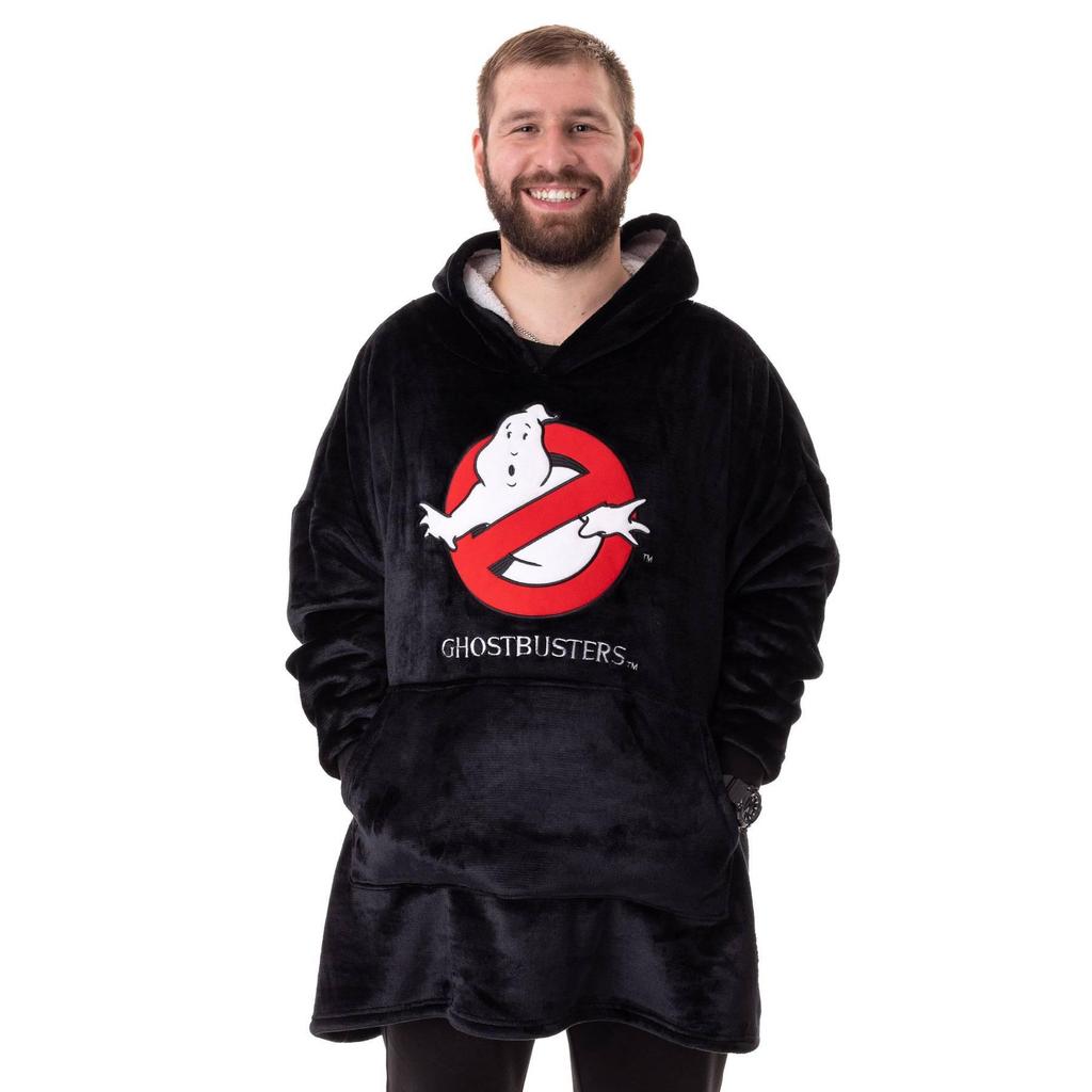Ghostbusters Mens Logo Blanket Hoodie