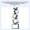 Tilted Cube Stack Space-Saving Shelf Unified Minimalist and Design Multi-Functional for Students, Homeowners, Corner