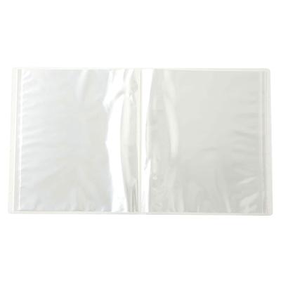 MUJI Полипропиленовая папка из мягкой пленки, прозрачная, A4, 40 листов, NCE17A1A, полупрозрачная, широкая, карманы,