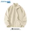 Jeanswest Men's Winter Fleece Stand-Collar Zip Jacket