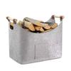 Extra Large Felt Firewood Basket Collapsible Heavy Duty Firewood Storage Bin with Handles Large Capacity Logging Tote Bag