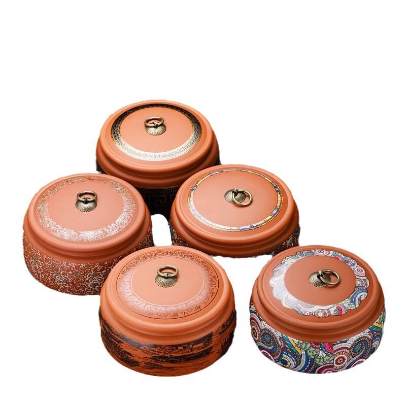 Чайница из фиолетовой глины