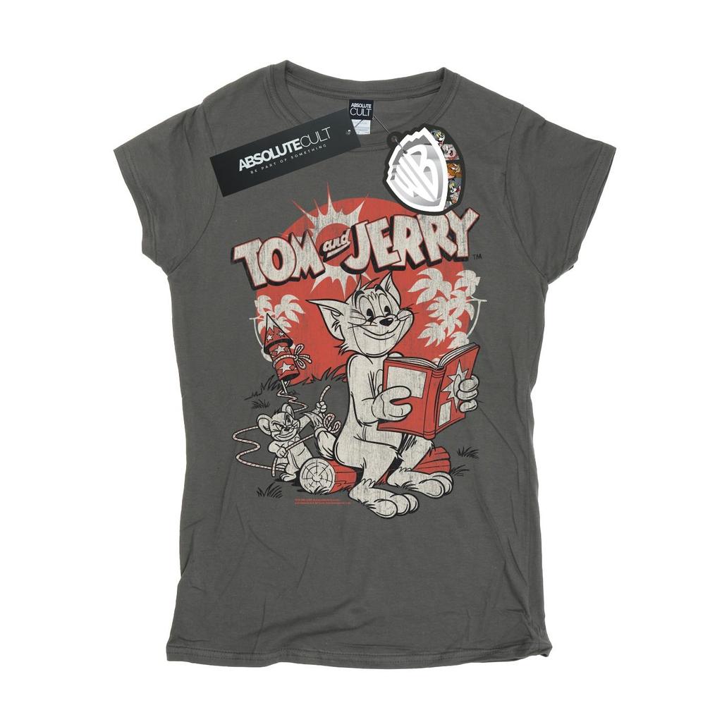 Tom And Jerry Womens/Ladies Rocket Prank Cotton T-Shirt
