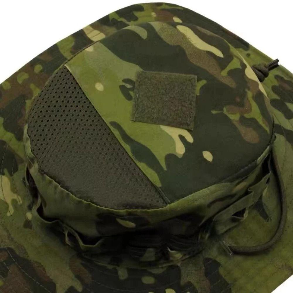 Large Brim Fisherman Hat Breathable Multicam Fishing Sun Cap Durable Bucket Benny Hats Hiking