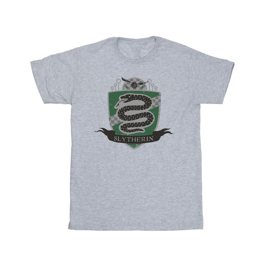 Harry Potter Mens Slytherin Chest Badge T-Shirt