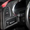 Для Chevrolet Corvette C7 2014-4 шт. из настоящего углеродного волокна, приборная панель водителя, вентиляционное отверстие, декоративная отделка салона автомобиля
