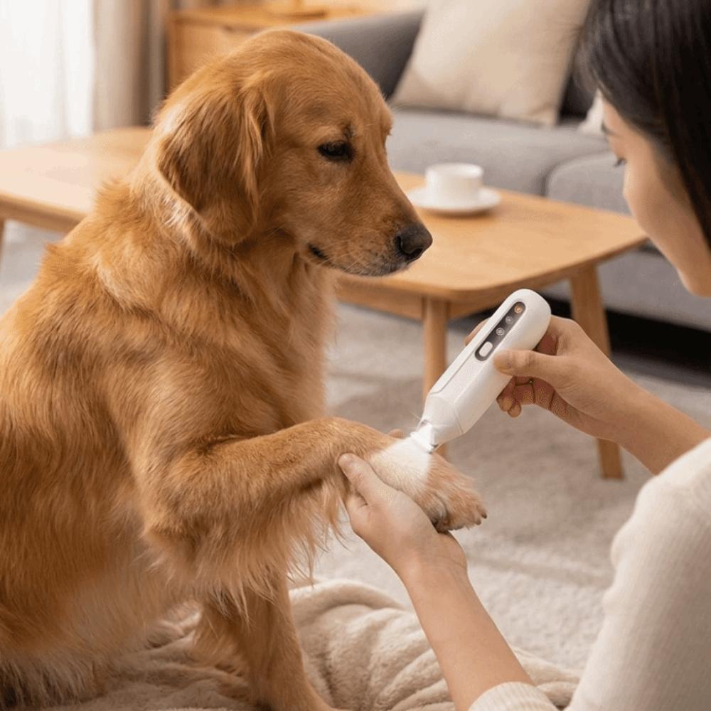 Rechargeable Dog Paw Trimmer LCD Display Electric Dog Clippers Cordless Cat Shaver  Paw Trimming