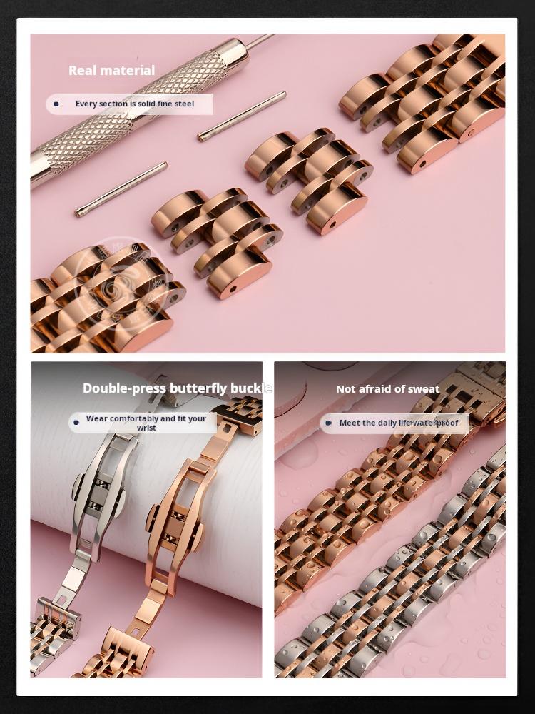 Quick Release Watch band For Huawei Gt5 Strap Gt4 41mm Gt 4 5 3 2 stainless Steel Metal Men women Rose gold accessories 18mm 22m