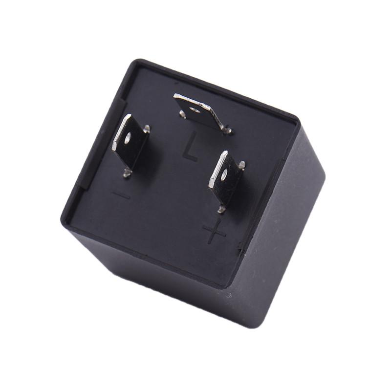 3-контактное реле-мигалка CF14 с регулируемой частотой для светодиодов, автомобильное мотоциклетное реле указателей поворота, исправление мигания, мотоциклетный фиксатор индикатора