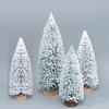 Home Small Christmas Tree Mini Encryption Snow Pine Table Ornaments For New Year Gifts