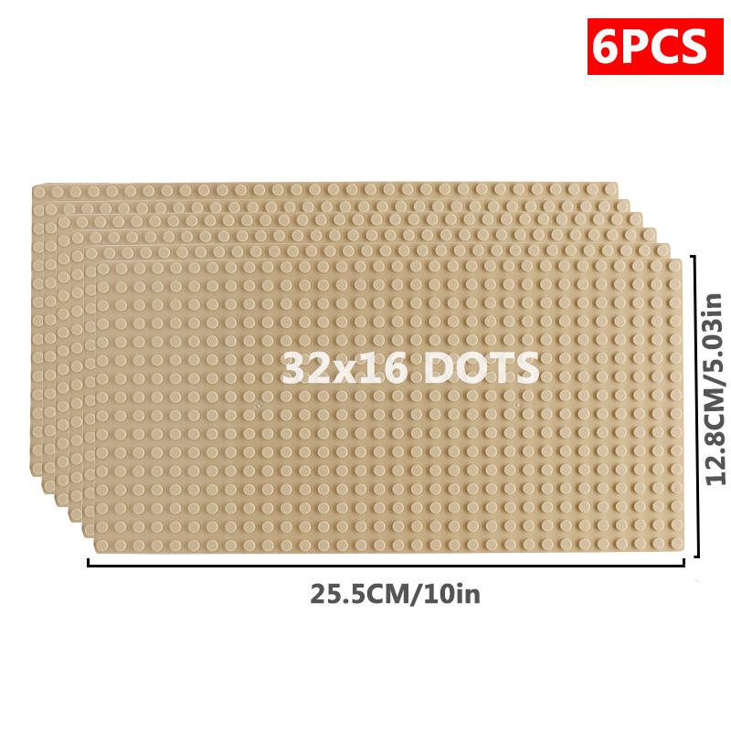 6 шт./компл. базовая пластина 32*32 32*16 шпильки классические фигурки строительные блоки пластины кирпичи опорная плита блоки детские игрушки для детей подарки