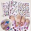 Nail Simulation Laser Butterfly Stickers 3D Stickers Waterproof Cute Butterfly Nail Stickers