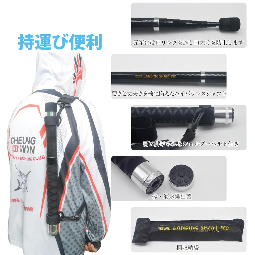 CHEUNG WIN Landing Oval Small Extendable Landing Net Knit Nylon 300mm Net, Frame, Foldable, Joint, Handle, Compact, Double-Thread Net, Multicolor,