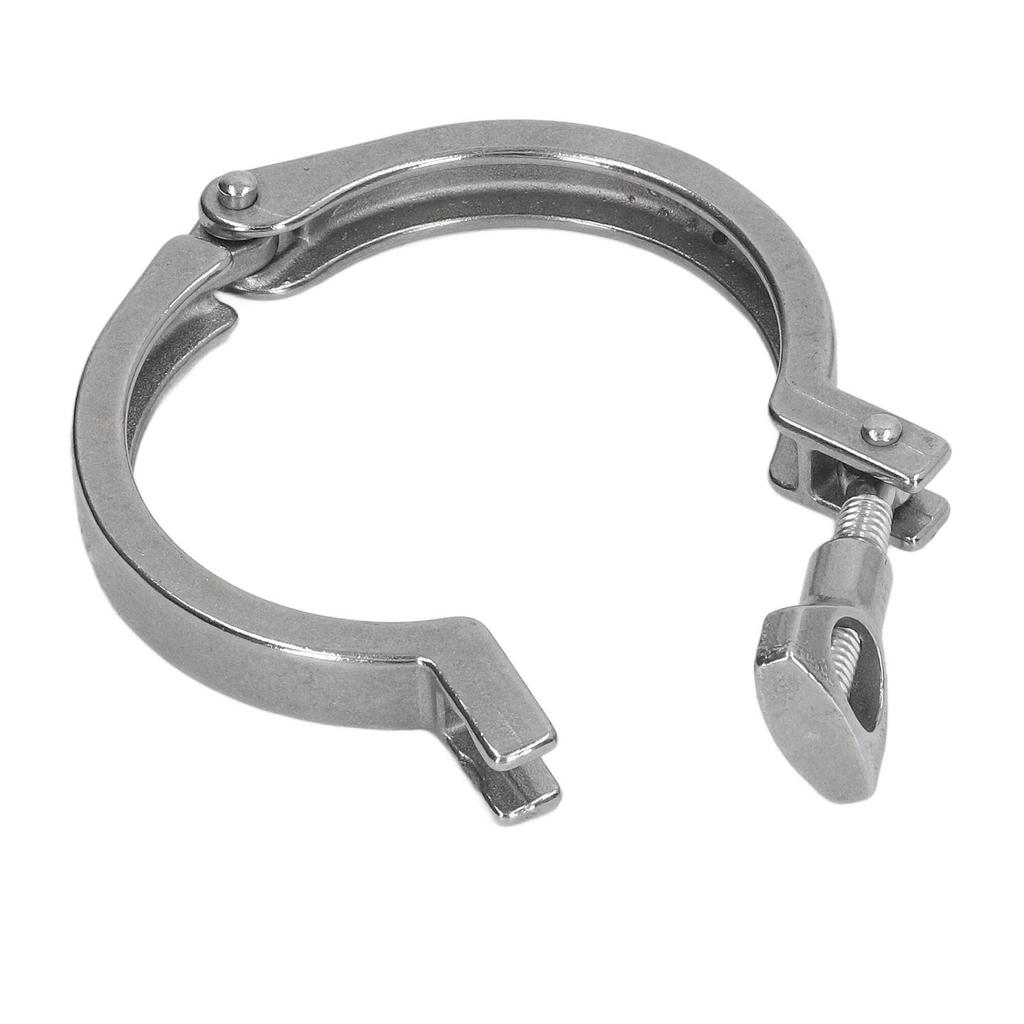 Sanitary Clamp 304 Stainless Steel Water Pipe Fixing Clamp Single Pin Heavy Duty Pipe Clip with
