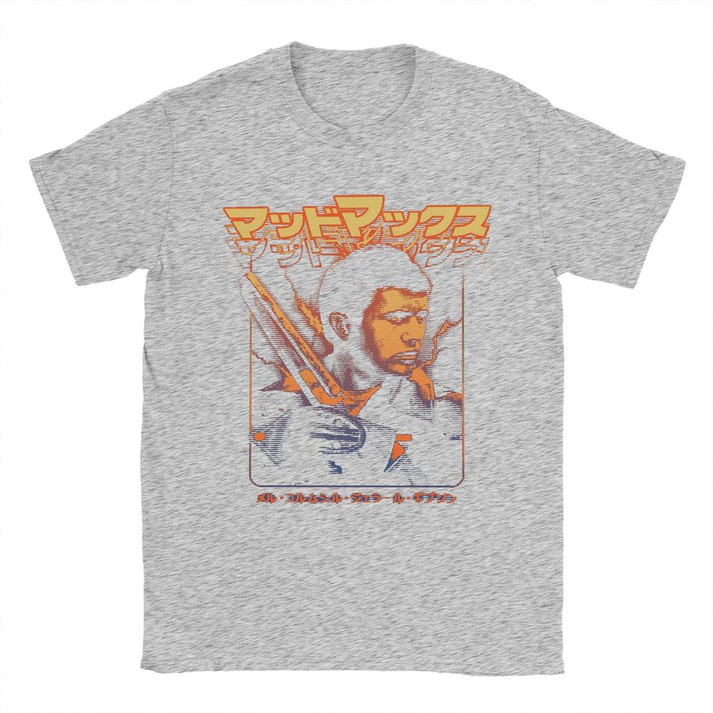 Повседневная футболка Mad Max для мужчин, хлопковая, с коротким рукавом, Макс Рокатански, круглый вырез, летний топ, футболка