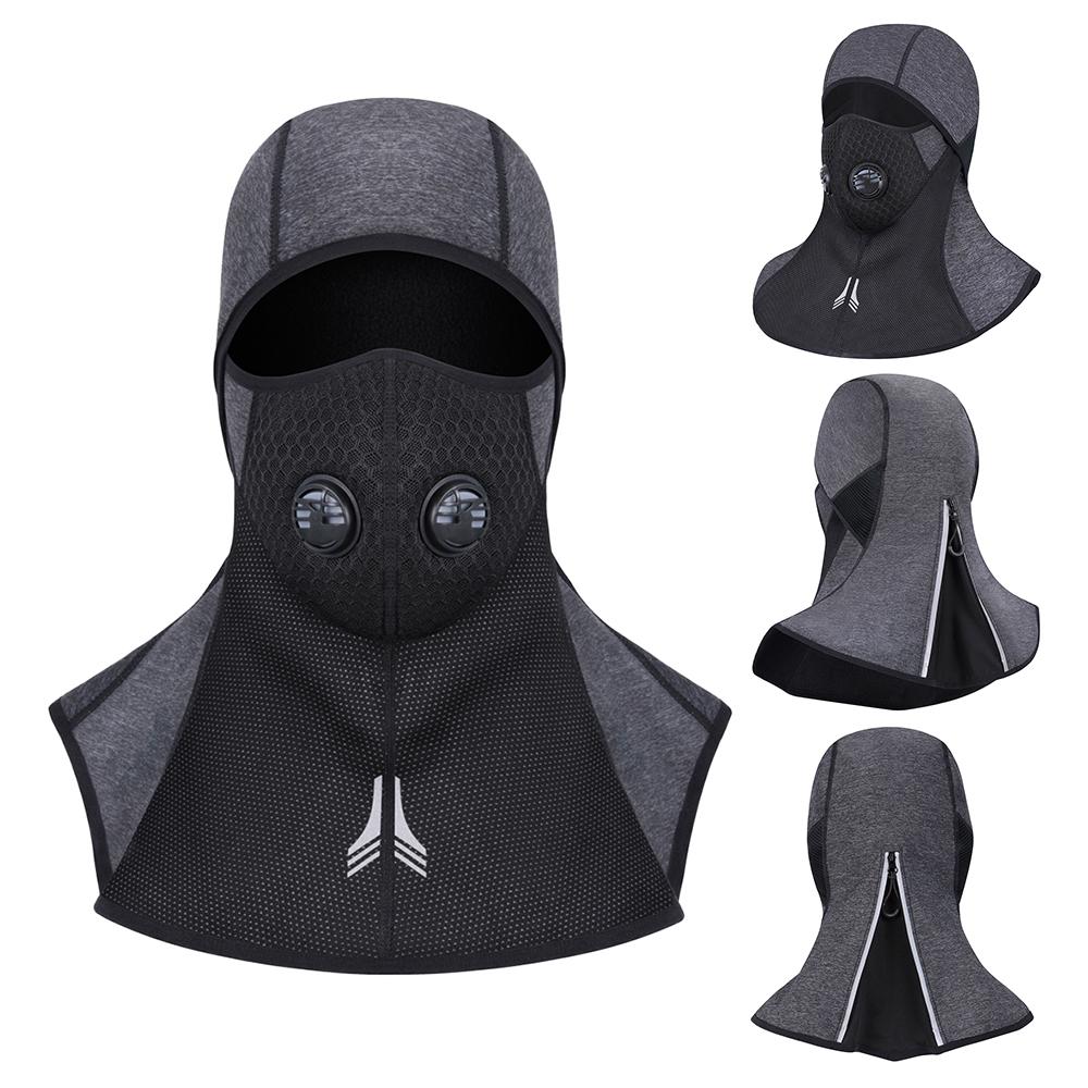 Winter Full Face Mask Elastic Cycling Headdress Water Repellent Warn Fleece Head Cover Skating Skiing Motorcycling Hiking Full Face Hat Dust-proof