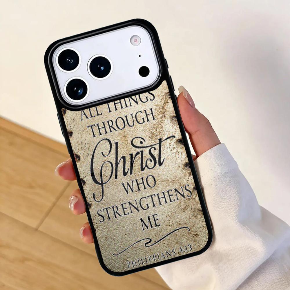 Softball baseball Christian Quote Phone Case For Apple iPhone 17 air 16 Pro Max 15 Pro Max 14 13 12 11 Mini Back Cover
