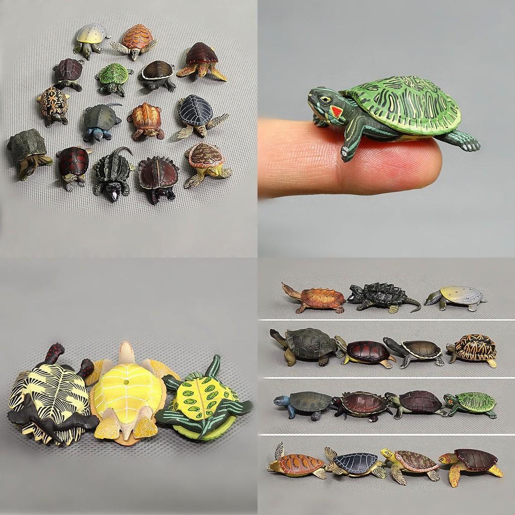 Pvc Ocean Animal Figure Green Sea Turtle Animal Model For Educational Display