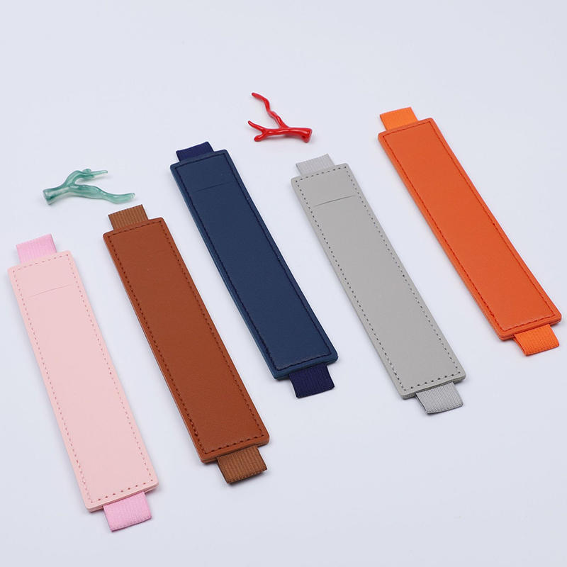 1pc PU Leather Elastic Notebook Band Holders Adjustable Pen Sleeve Pencil Pouch Holder Strap for Notebook Binder