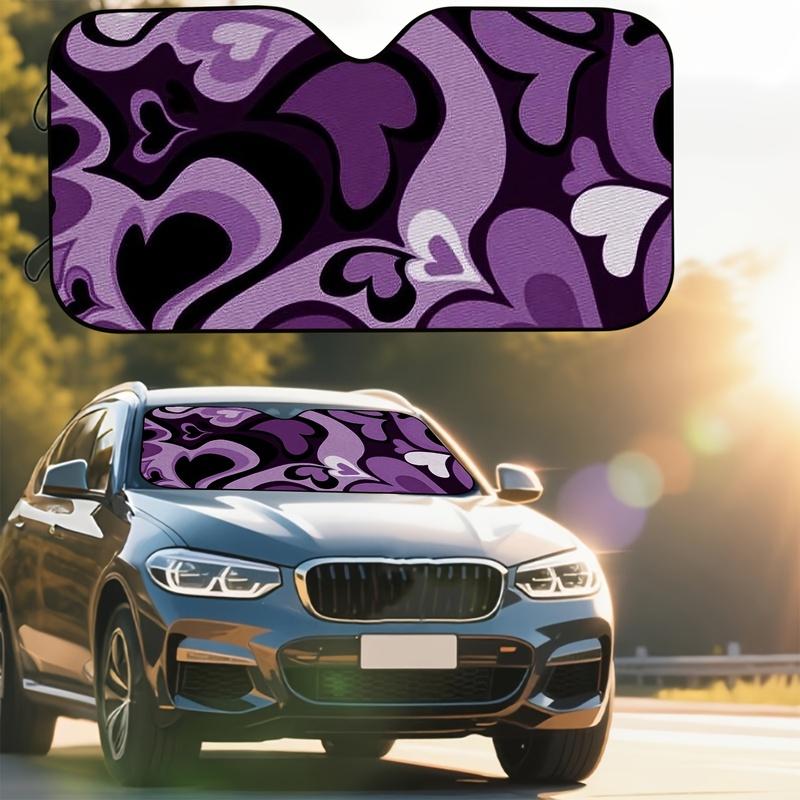 1Pcs Sun Shade For Car Windshield, Vibrant Playful Design, Easy Installation, With 4 Free Suction Cups, For SUVs And RVs