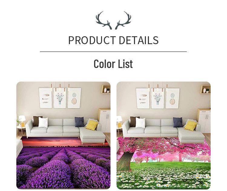 Нескользящий бархатный ковер для гостиной: Грязеотталкивающий, простой в уходе, прохладный, тихий, простой стиль