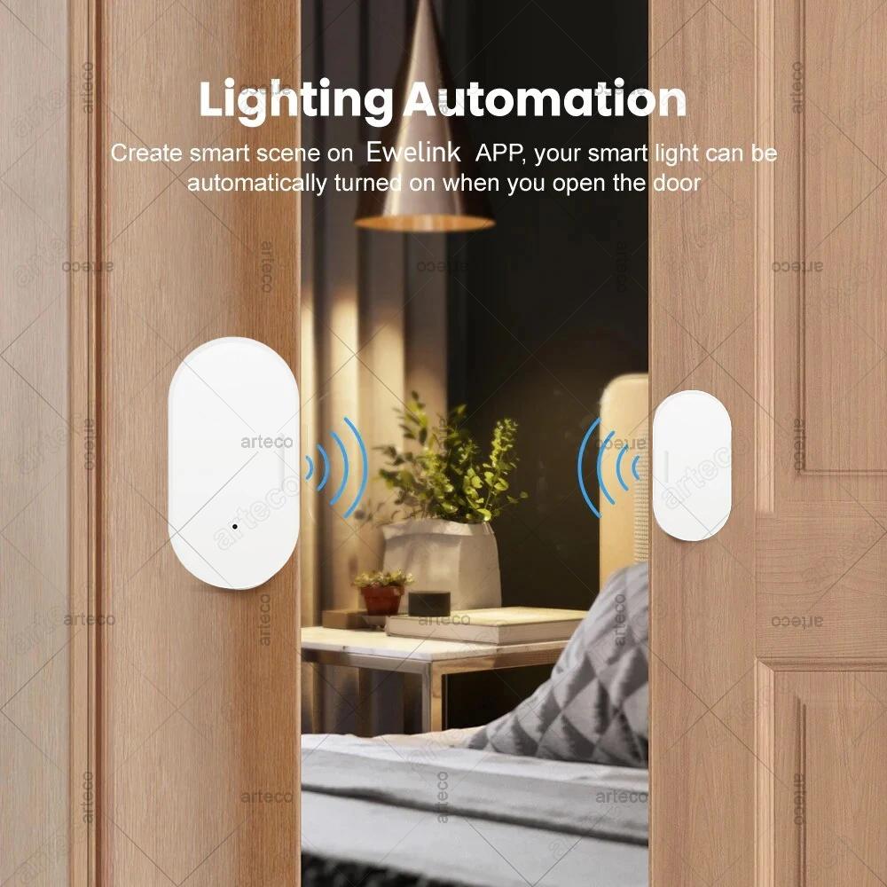 Zigbee Датчик открытия двери/окна Сигнализация взлома Магнитный Сигнал Умная жизнь Детектор контакта Работает с шлюзом Z2MQTT Автоматизация