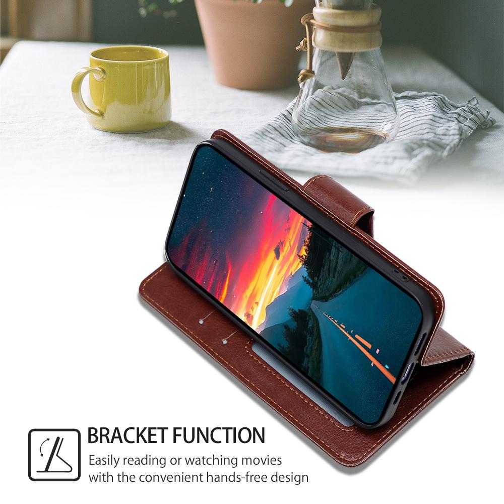 For TCL 50 SE Case PU Leather Magnetic Flip Shockproof Folio Phone Cover