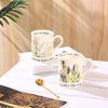 Original Retro Ceramic Cup Mug Coffee Cup Large Capacity Home Personalized Hand-Painted Office Water Cup Souvenir