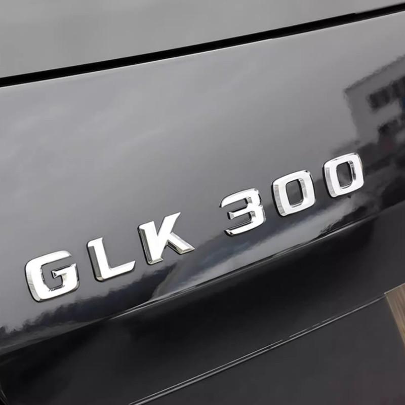 BKS2 3D Car Tail Trunk Letter car sticker GLK200 GLK220 GLK250 GLK260 GLK300 GLK350 Emblem Sticker Mercedes Benz GLK W204 X204