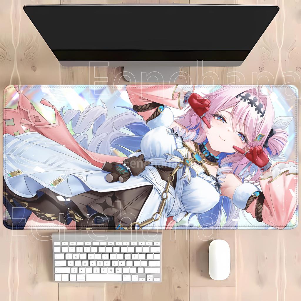 Wuwa Denia Wuthering Waves Kawaii Anime Girl Pc Mousepad Computer Keyboard Gaming Mouse Pad Office Hd Printing Overlock Desk Mat