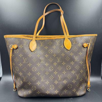 [Б/У] Neverfull MM 'Бежево-коричневый Monogram Canvas' - Очень хорошее состояние #1CX5GNU