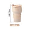 Leeseph Collapsible Travel Cup, Silicone Portable Drinking Mug with Lid for Water, Coffee, Drinks for Hiking & Picnic(350/500ML)