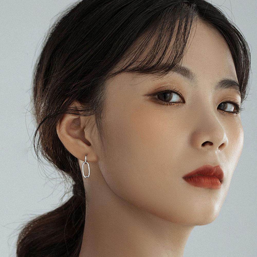 Индивидуальность Элегантный Круглый Минималистский Висячие Серьги Серьги-гвоздики Модные Украшения Женщин Подарок