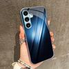 Темно-синий Чехол для телефона в деловом стиле для Samsung Galaxy S26 S25 S24 S23 S22 FE Ultra Plus Встроенное стекло Ощущение голой панели Мужской