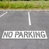 Silicone No Parking Stencil 12" Tall Letters Pavement Sign Stencil for Parking Lot Reusable Parking Zone Marking Templates for Concrete Curbs Pavement