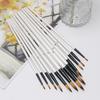 12шт Кисть для рисования Мягкая щетина Деревянная ручка Набор кистей для рисования Акриловая акварельная живопись маслом