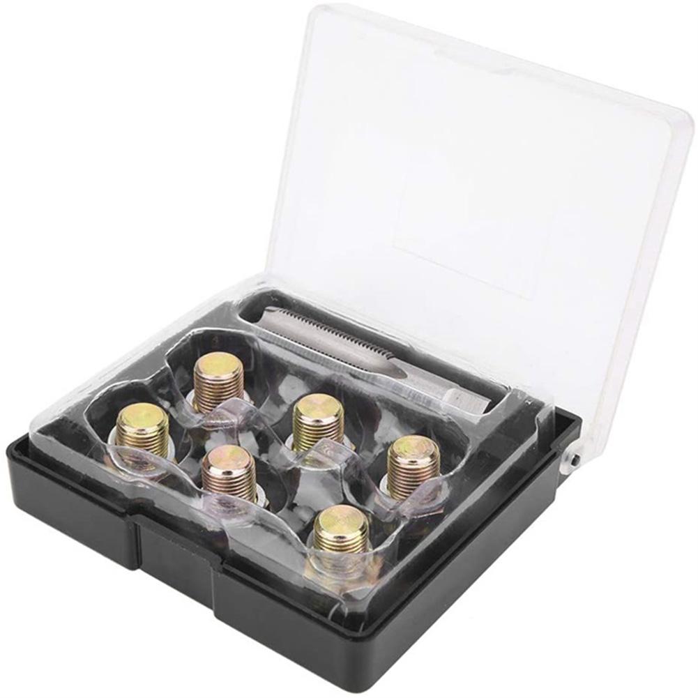 Portable Oil Pan Drain Sump Plug Key M13x1.25 Iron Oil Pan Thread Repair Tools Kit Sump Drain Plug Repair Kit