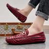 Hot Sale Loafers Fashion All-match Gentleman Shoes Crocodile Pattern Mens Slip On Walking Shoes Male Comfortable Casual Shoe