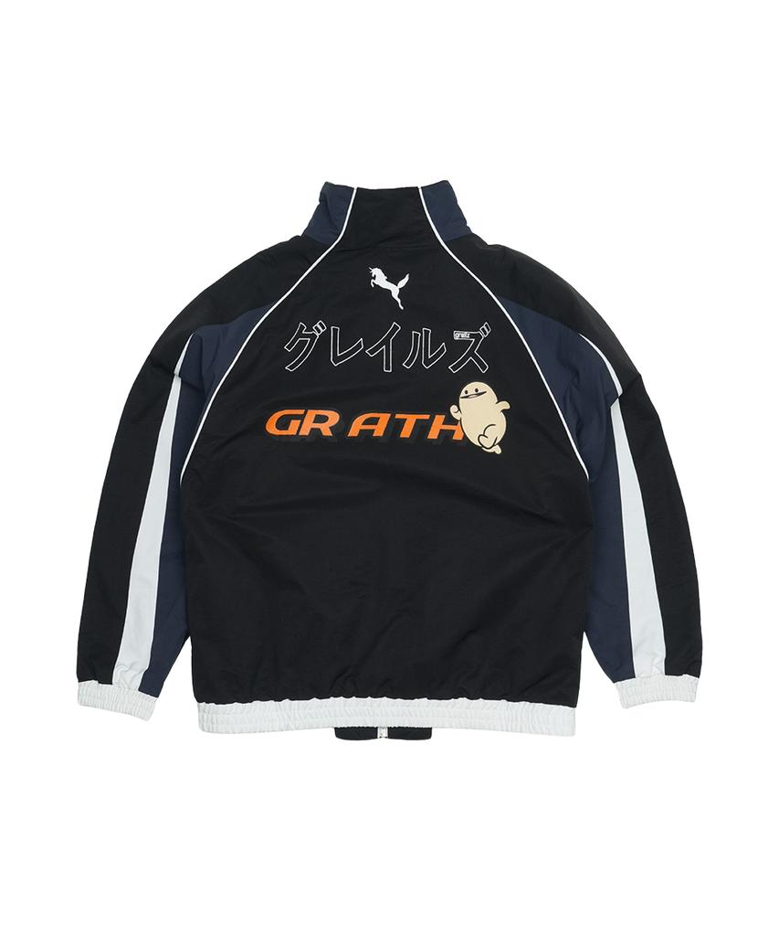 grailz Спортивная пародийная гоночная куртка [Черная]