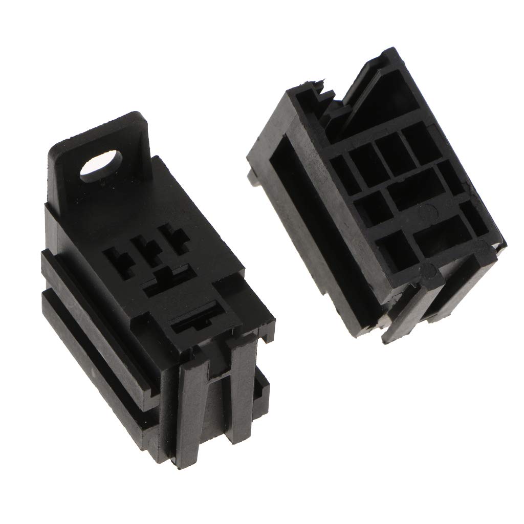 Homyl Set of 5 Automotive Relay Socket Connectors and 4