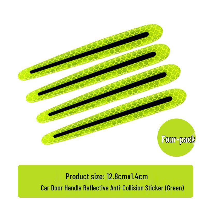 Car Door Anti-Collision Carbon Fiber Texture Reflective Protection Sticker