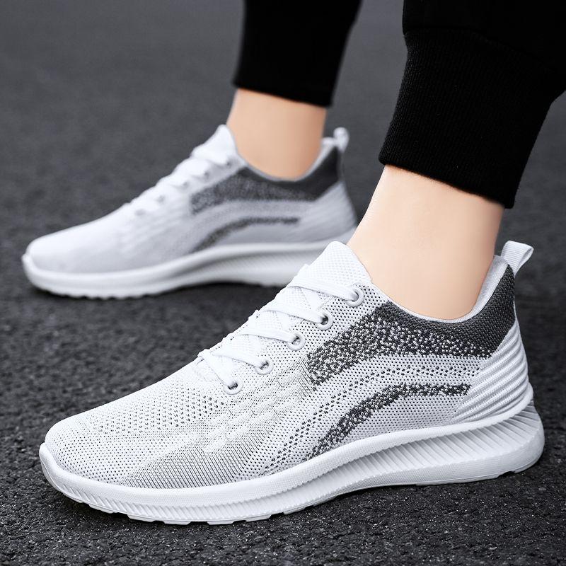 WTEMPO Летние кроссовки, мужские сетчатые легкие дышащие спортивные туфли, нескользящая повседневная обувь с мягкой подошвой, амортизирующие кроссовки